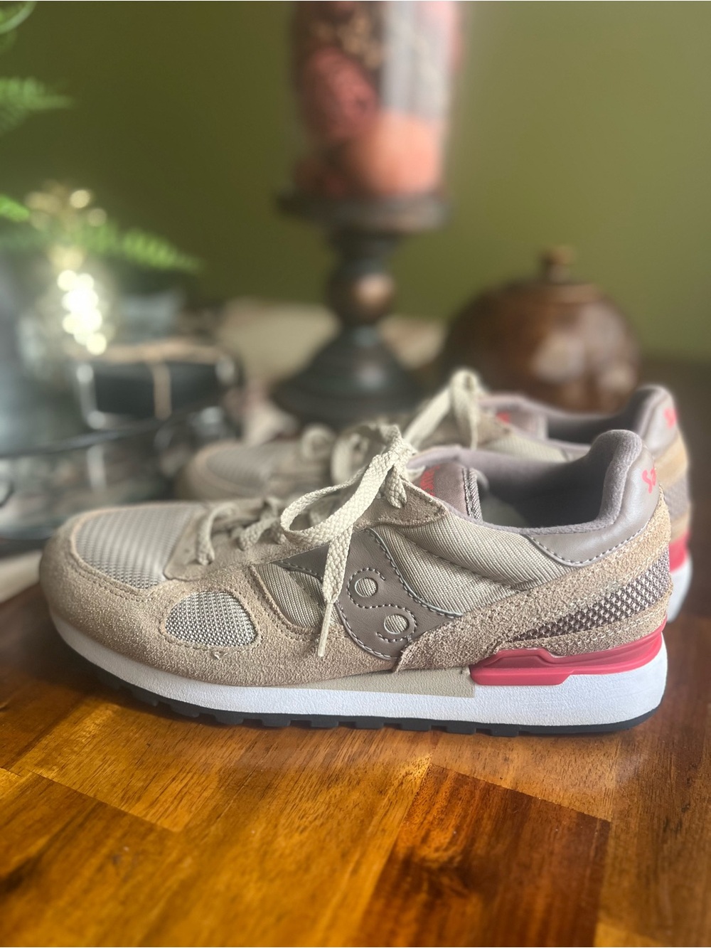 Saucony Shadow Original Tan And Red